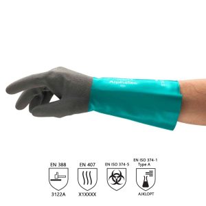 Alphatec Nitrile Coated Extended Cuff Chemical Glove