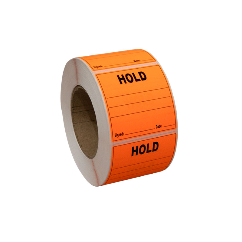 Printed Quality Control Labels Roll