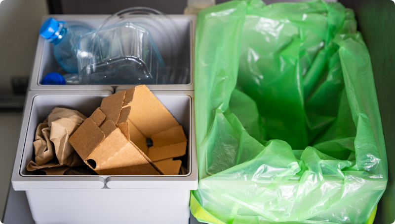 Comparison of HDPE vs LDPE garbage bag texture