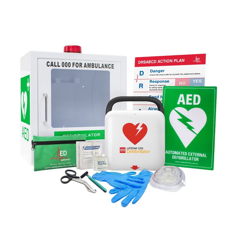 Lifepak CR2 Plus Defibrillator (Fully Automatic) - Cabinet Bundle